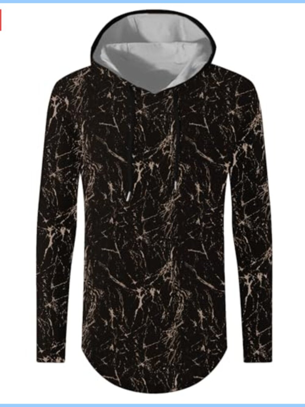Long Sleeve Hoodie Athletic Sweatshirt Hip Hop Pullover Men's Cotton